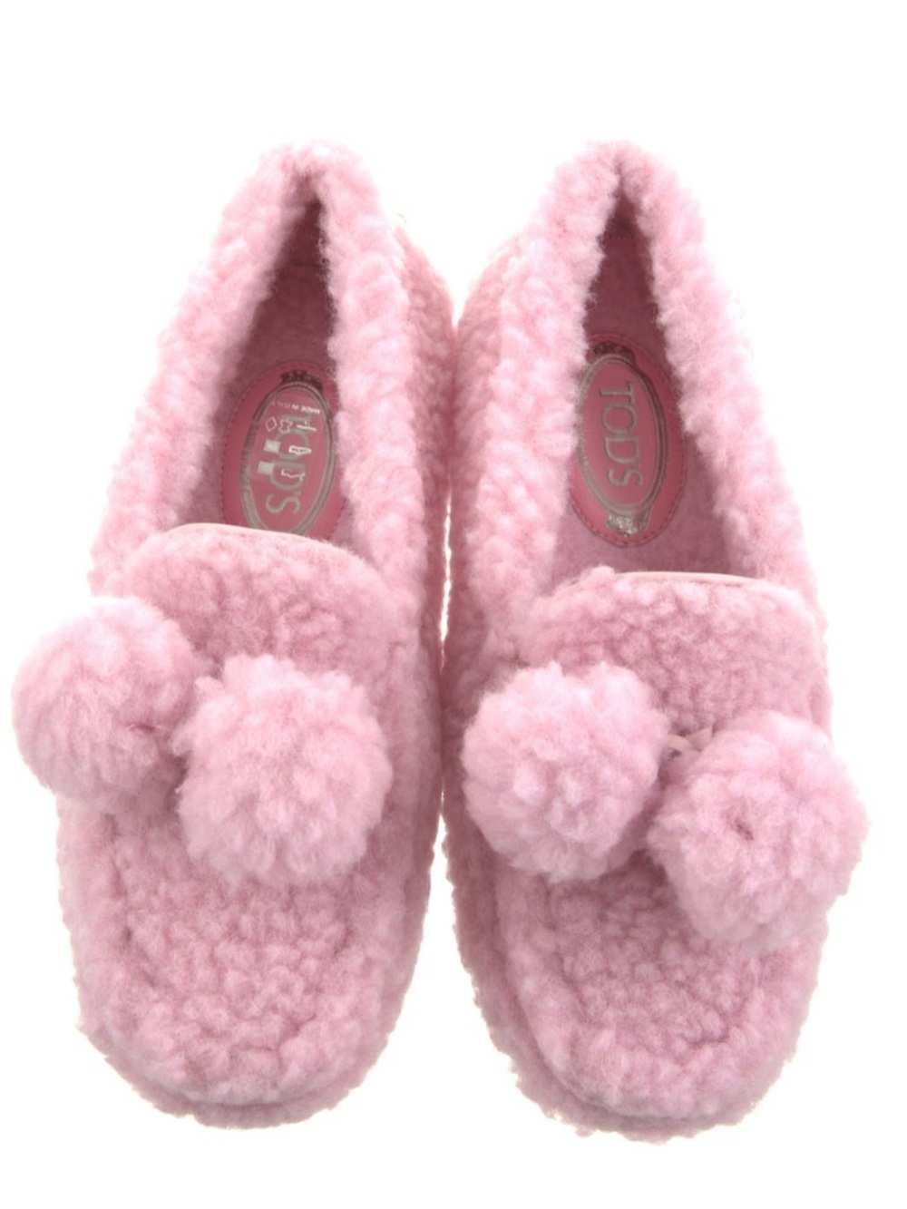 Tod's - Gommino pompom teddy loafers